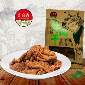 汇百香牛肉干五香味袋装