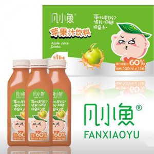 凡小鱼苹果汁黄桃汁果汁含量60%