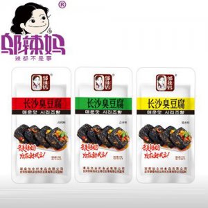 邬辣妈25gx20包盒装长沙臭豆腐蒜蓉味孜然味酱香味