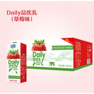 花园Daily品优乳草莓味