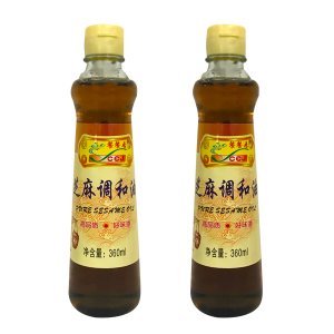 餐餐居芝麻调和油360ml瓶装