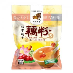 憨牛红枣莲子藕粉500g
