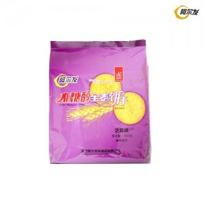 阿尔发全麦饼干芝麻味360g