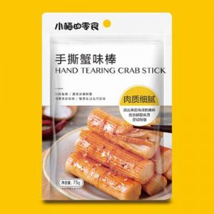 小梅的零食手撕蟹味棒香辣味