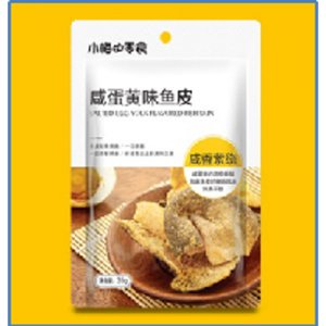 小梅的零食咸蛋黄味鱼皮咸蛋黄