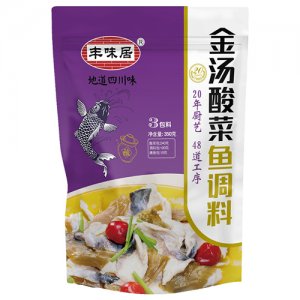 丰味居金汤酸菜鱼调料350g