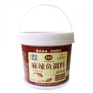 李酱园桶装麻辣鱼调料3.6kg7kg