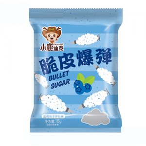 华之杰小鹿迪克脆皮爆弹蓝莓味子弹软糖18g