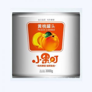 小果叮黄桃罐头3000g
