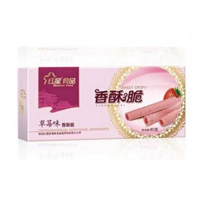 红星闪闪草莓味香酥脆80克