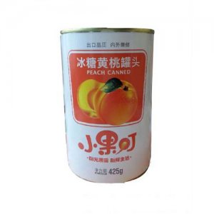 小果叮冰糖黄桃罐头425g