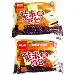 糕小白紫米面包200g袋装