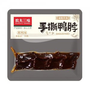 农夫三味黑鸭味手撕鸭脖28g