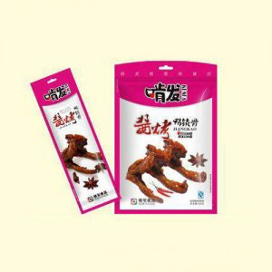 啃发酱烤鸭锁骨