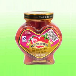 甜客来糖水草莓罐头850克