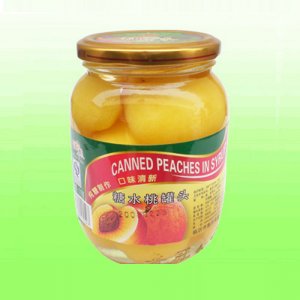 甜客来糖水桃罐头510克
