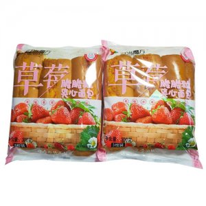 恩琪叮当魔方草莓脆脆粒夹心面包300g