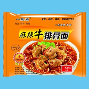 一线福麻辣牛排骨面70g