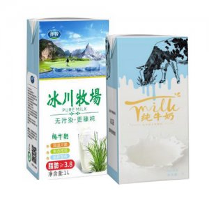 祁牧砖纯牛奶1L