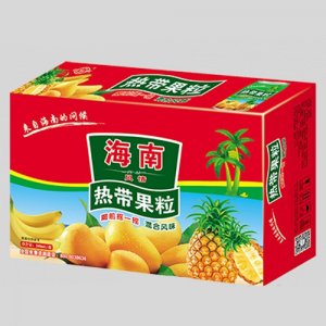 君尔旺海南热带果粒混合果汁箱装