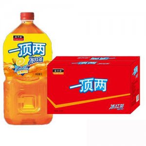 溢汁园一顶两冰红茶茶1L