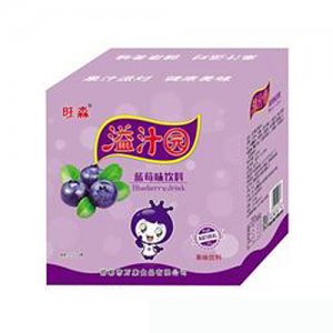旺淼溢汁园蓝莓味饮料箱装