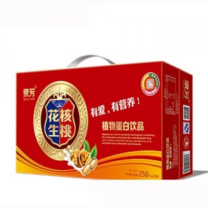 泉芳花生核桃植物蛋白饮料250mlx24盒