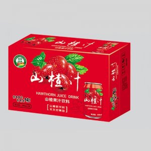 亲近福山楂果汁饮料箱子
