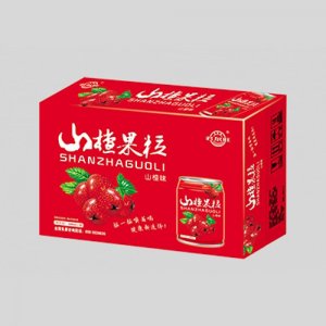 君尔旺山楂果粒山楂味果汁箱装