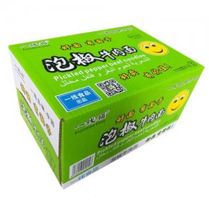 一线福泡椒牛肉面箱装