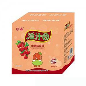 旺淼溢汁园山楂味饮料箱装