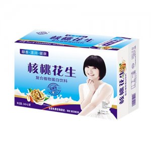 亲近福核桃花生复合植物蛋白饮品240ml罐