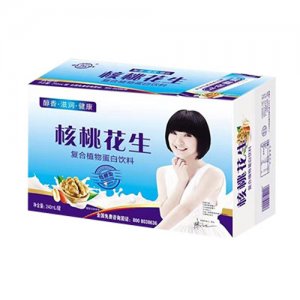 亲近福核桃花生复合植物蛋白饮品低糖型240ml罐