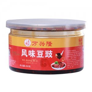 万兴隆麻辣红油风味豆豉260g
