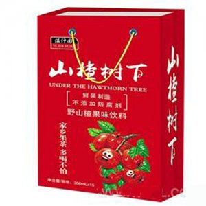 溢汁园山楂树下果汁350mlx15