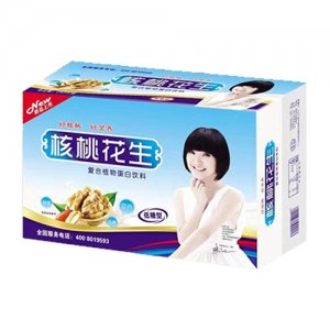 庞迪核桃花生复合植物蛋白饮料240ml罐装
