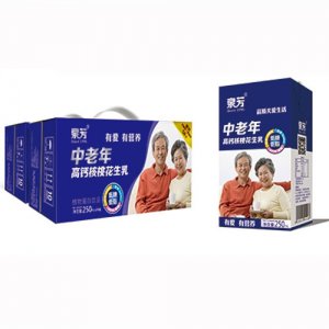 泉芳中老年高钙核桃花生乳植物蛋白饮料250mlx12盒