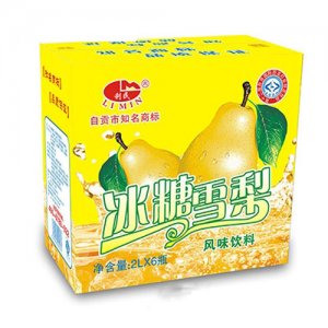 利民冰糖雪梨风味饮料2Lx6瓶