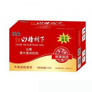 旺淼红山楂树下山楂果汁饮料