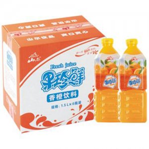 山尔1.5L×6瓶果珍鲜香橙饮料