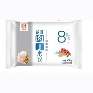 龙旺8号肉丁水饺猪肉山珍450g