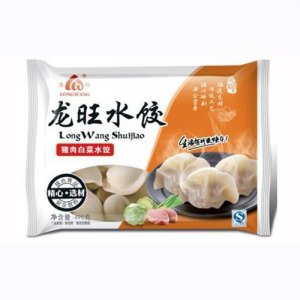 龙旺水饺猪肉白菜495g