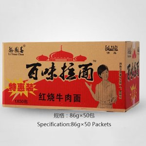 梨园春百味拉面特惠装箱装