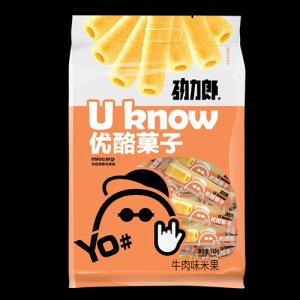 劲力郎优酪菓子牛肉味米果