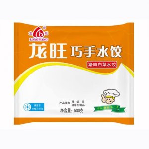 龙旺巧手水饺猪肉白菜猪肉韭菜猪肉香菇500g