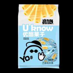 劲力郎优酪菓子芝麻味米果