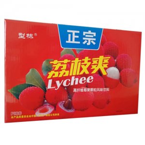 型栋正宗荔枝爽果粒风味饮料