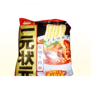 梨园春袋装一元状元红烧牛肉面