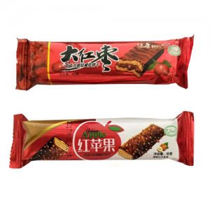 金色阳光大红枣巧克力威化饼干