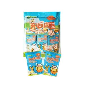 仙渔小苔巴且木夹心海苔休闲委食大包装